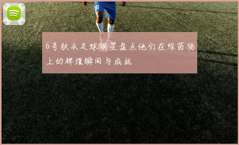 6号秋衣足球明星盘点他们在绿茵场上的辉煌瞬间与成就
